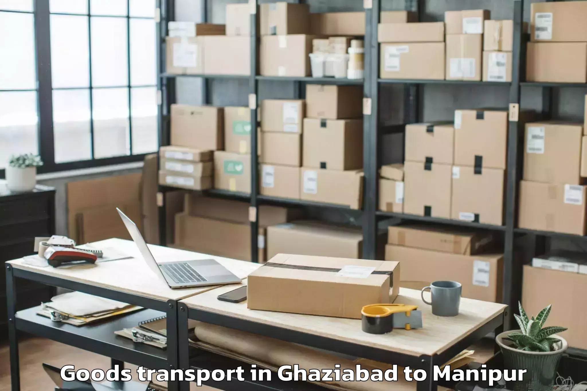 Affordable Ghaziabad to Lamphelpat Goods Transport